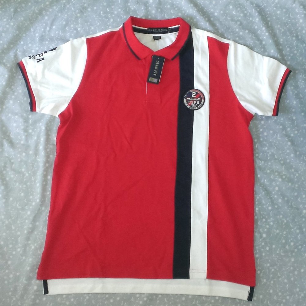 (NWT) $44 U.S. Polo Assn. Red Polo Shirt XXL